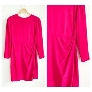 Vintage Spencer Jeremy Petite Pink Barbiecore  Silk Mini Dress 6
